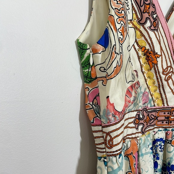 Anthropologie Collette Dinnigan Women’s Silk Dress Multi 4 - Picture 7 of 9